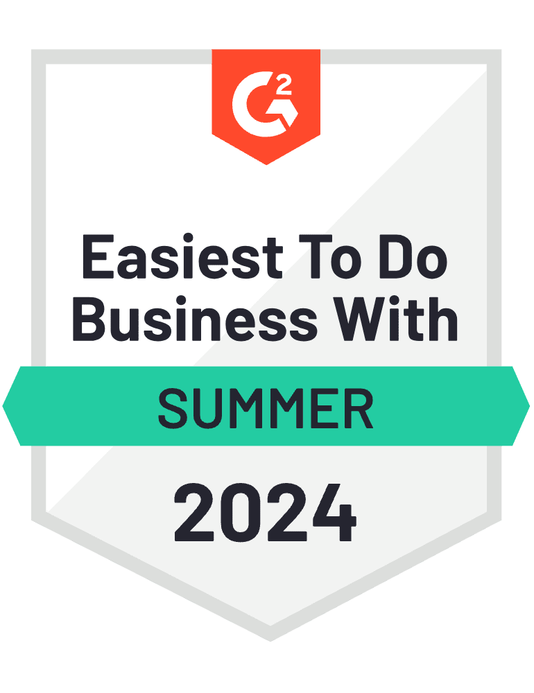 G2 Summer 2024 Easiest to Do Business With