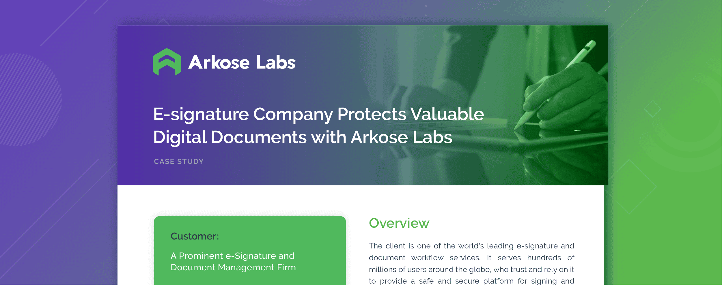 E-Signature Company Protects Valuable Digital Documents with Arkose Labs