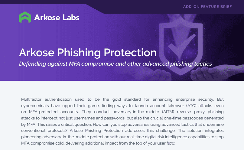 Arkose Phishing Protection